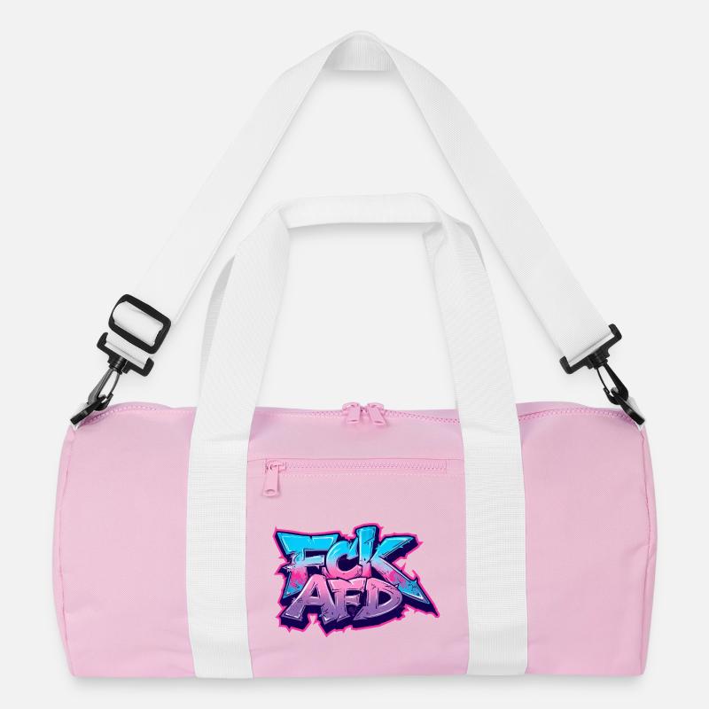 Graffiti Antifa Statement Recycelte Duffel Bag