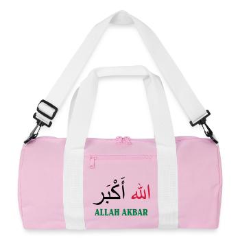 Allah Akbar - Recycled Duffel Bag - pink/white - Front