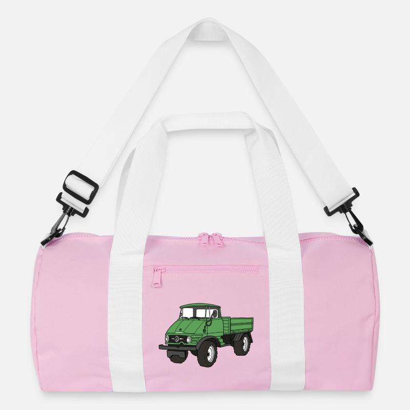 IMOGDIA - Recycelte Duffel Bag - Rosa/Weiß