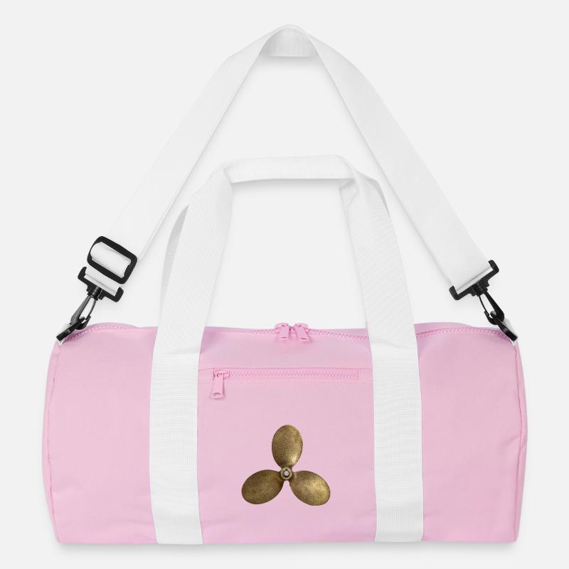 Propeller - Recycelte Duffel Bag - Rosa/Weiß