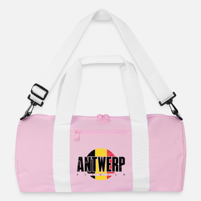We Emblem Split Yellow Red Recycled Duffel Bag