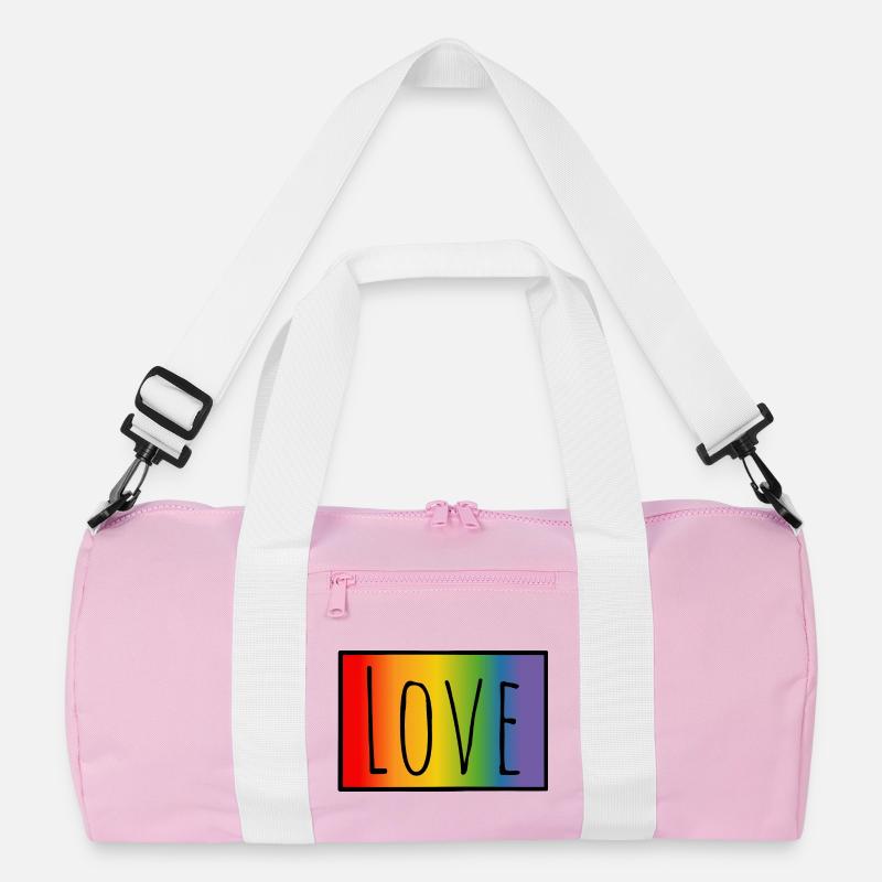 CSD Tshirt Regenbogen Love Recycled Duffel Bag