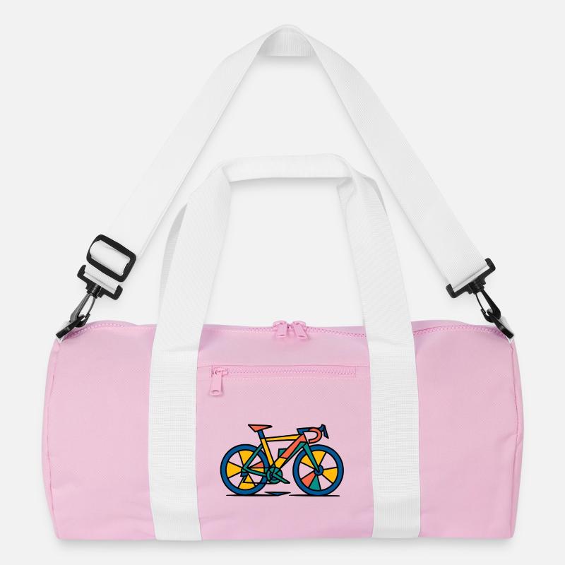 Vélo abstrait éclatant Sac de sport recyclé