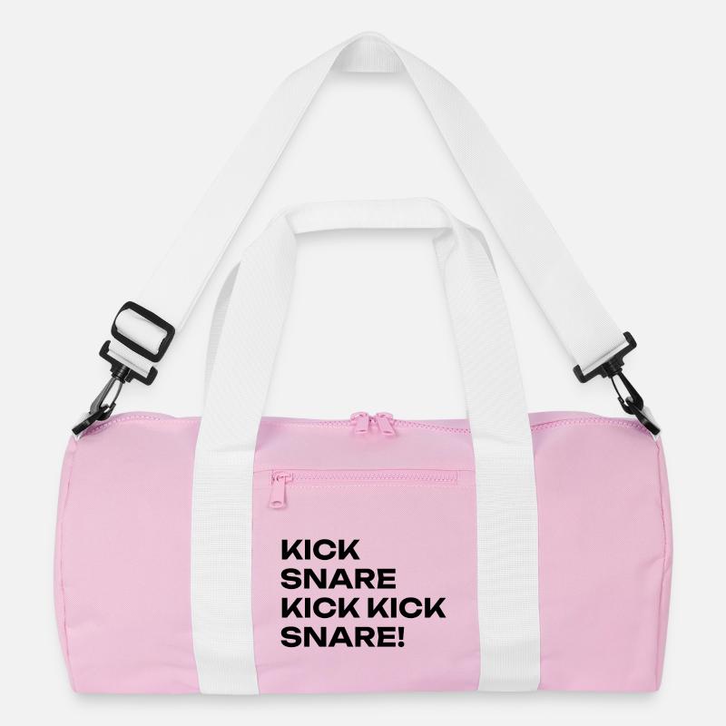 Der Beat - Recycelte Duffel Bag - Rosa/Weiß