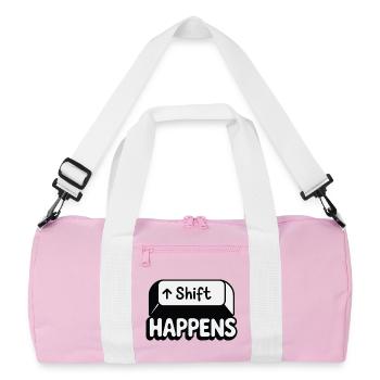 Le changement a lieu - Sac de sport recyclé - rose/blanc - Devant