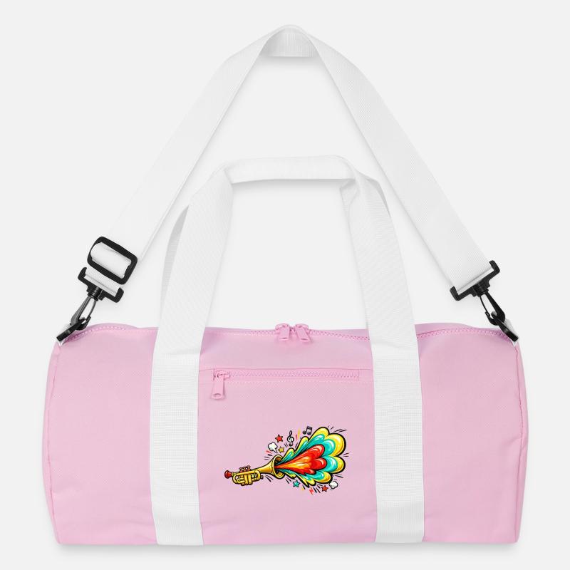 Bunte Trompete Farbexplosion Recycelte Duffel Bag
