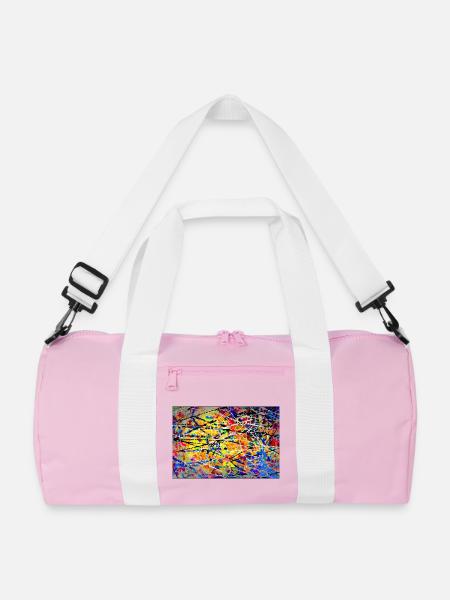 jchromaosj - Recycelte Duffle Bag - Rosa/Weiß