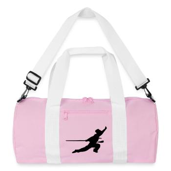 Taichi Qiong Kung Fu - Recycelte Duffel Bag - Rosa/Weiß - Vorne
