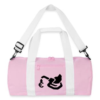 gas pump - Recycled Duffel Bag - pink/white - Front