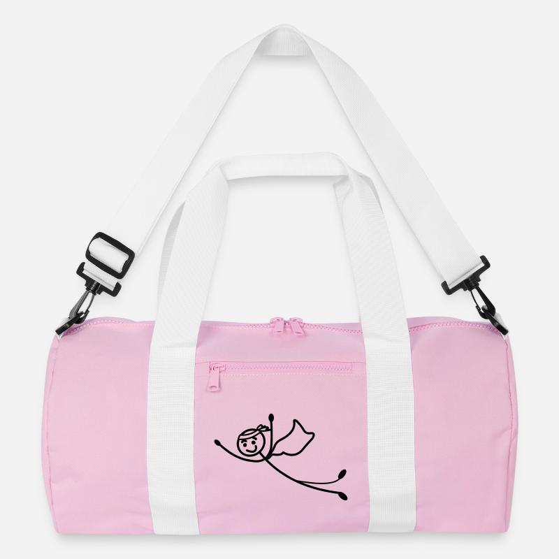 Super jung oder Mann fliegt schnell mit Umhang Recycelte Duffel Bag
