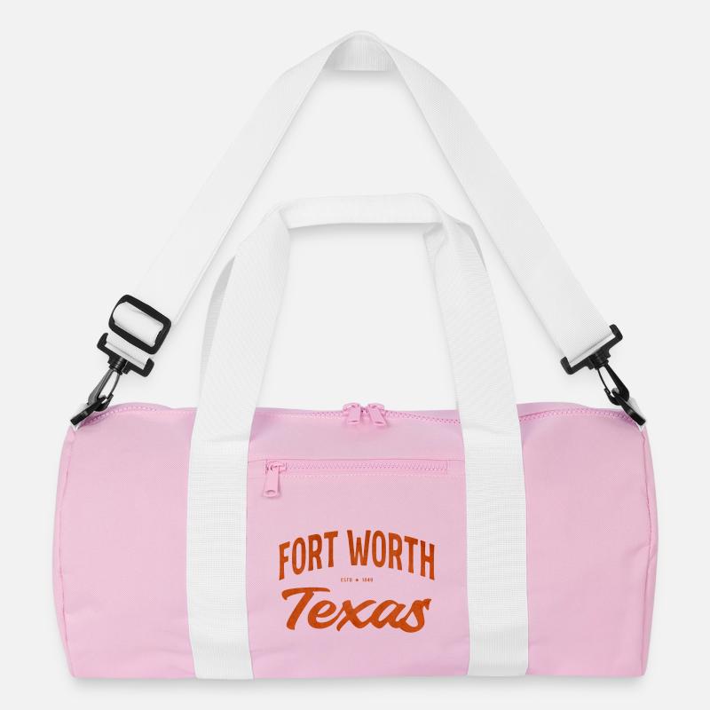 Fort Worth Texas Script Recycelte Duffel Bag