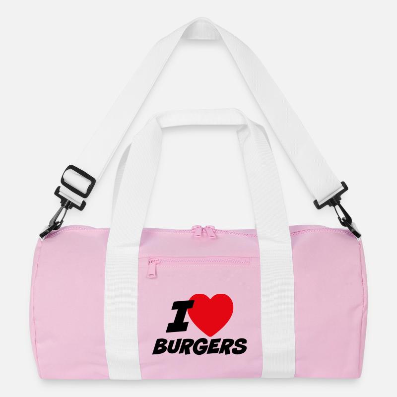 Ich liebe Burger Recycelte Duffel Bag