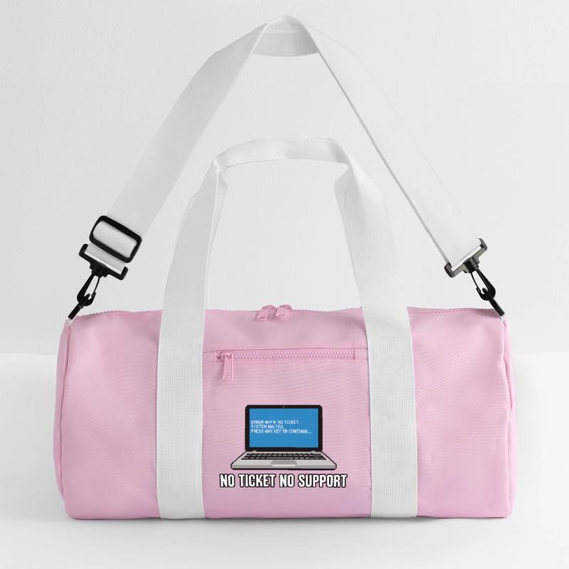 Pas de ticket pas de support Admin IT-Support Spruch Sac de sport recyclé
