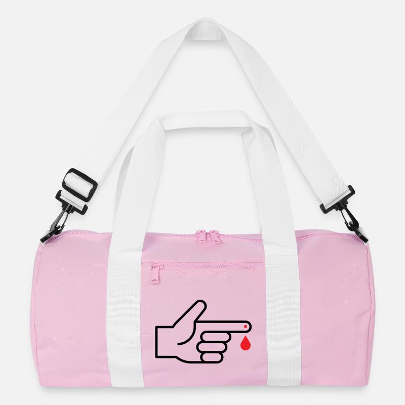 Blutzuckermessung, Blutzucker, Bluttest Recycelte Duffel Bag