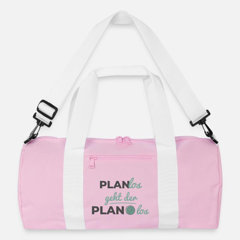 Planlos geht der Plan los – Scandi Soft Typografie Recycelte Duffel Bag