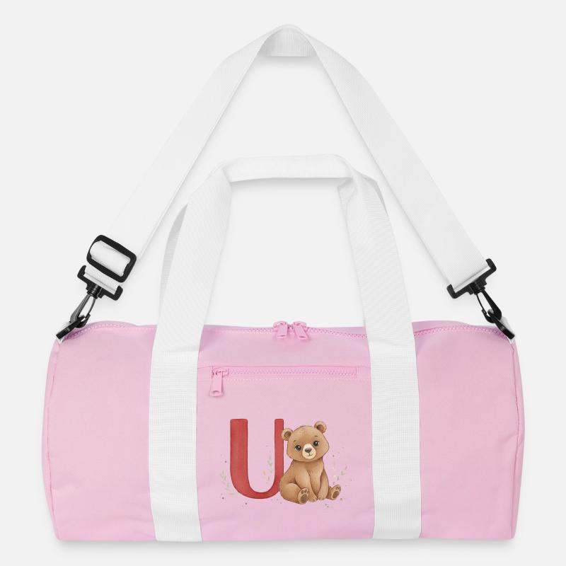 Bär mit Buchstabe U Recycelte Duffel Bag