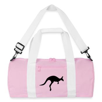 Kangourou - Sac de sport recyclé - rose/blanc - Devant