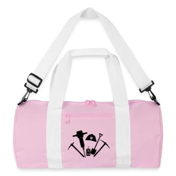 Miner-Tools - Recycelte Duffel Bag - Rosa/Weiß - Vorne