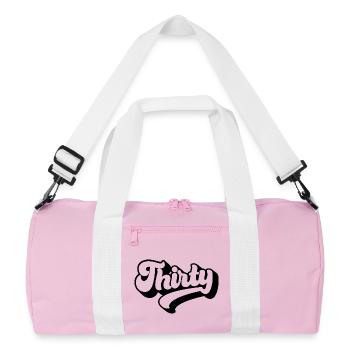 Thirty 30th Birthday Men Women 30 Years Old - Recycled Duffel Bag - pink/white - Front