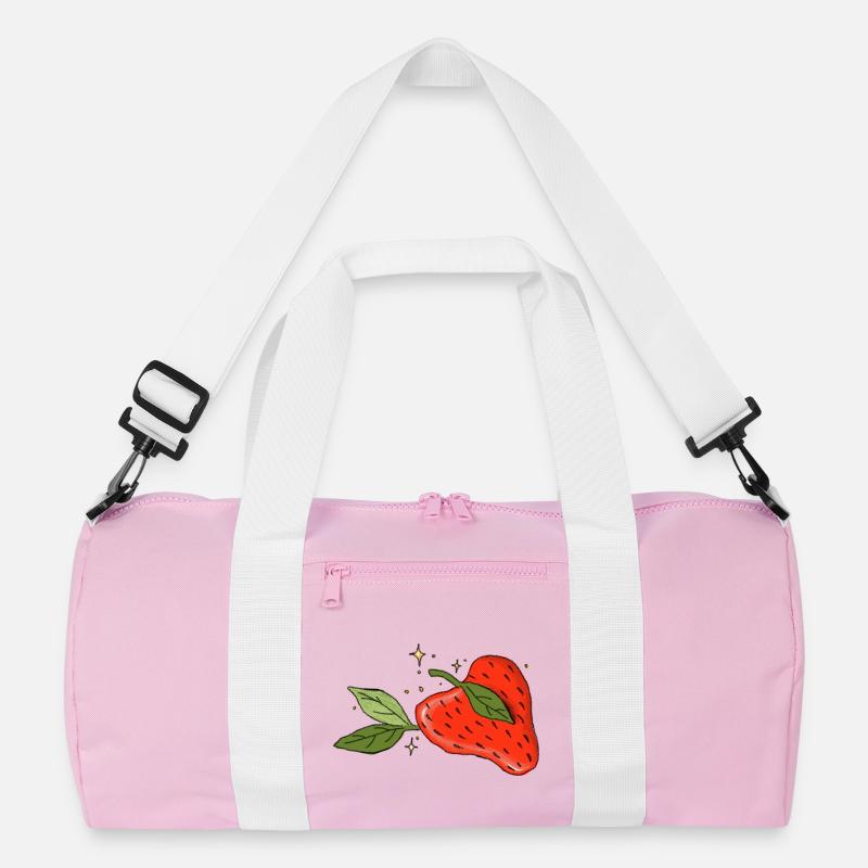 Herz-Erdbeere Recycelte Duffel Bag