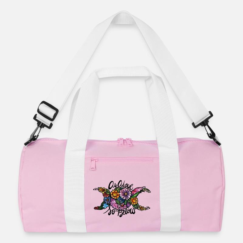 Blumenkamel-Silhouette Recycelte Duffel Bag