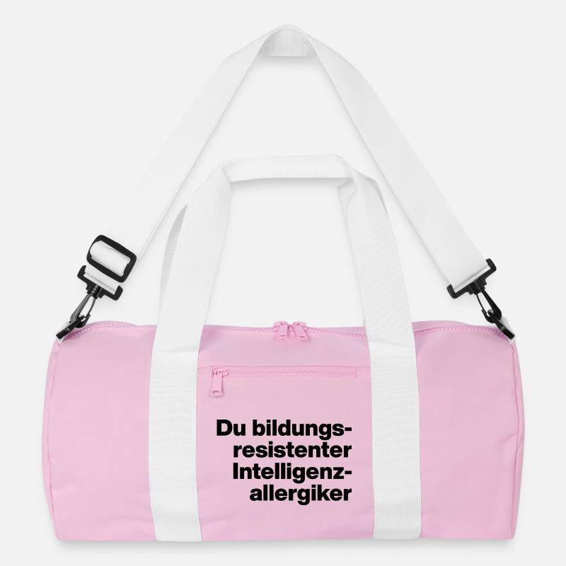DU BILDUNGSRESISTENTER INTELLIGENZ-ALLERGIKER. Recycelte Duffel Bag