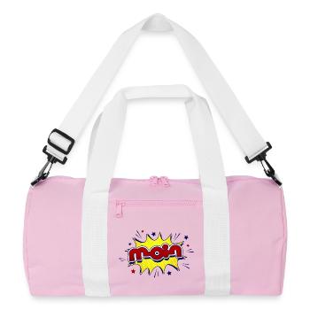 Moin - Recycelte Duffel Bag - Rosa/Weiß - Vorne