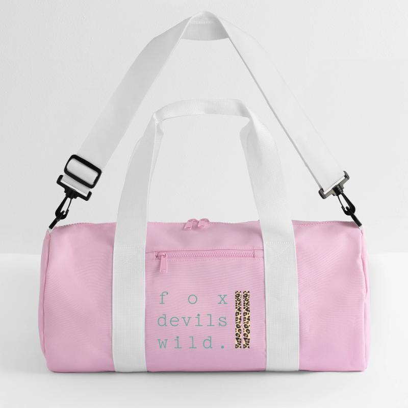 Fox Devil Wild Leopard Recycled Duffel Bag