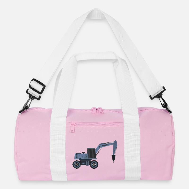 Bagger mit Hammer Recycelte Duffel Bag