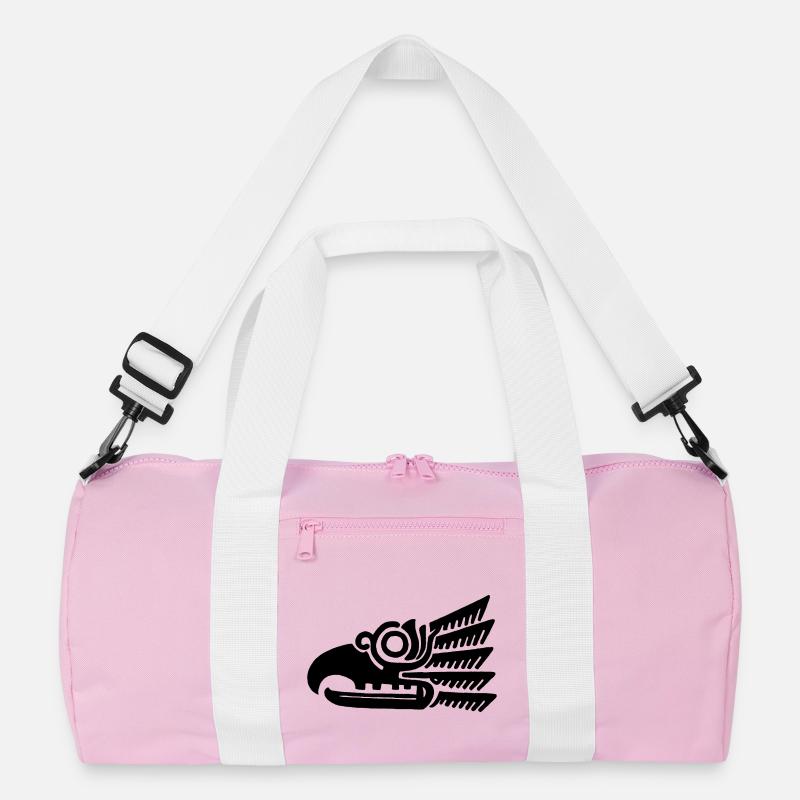 Schwarzer Vogelkopf Recycelte Duffel Bag