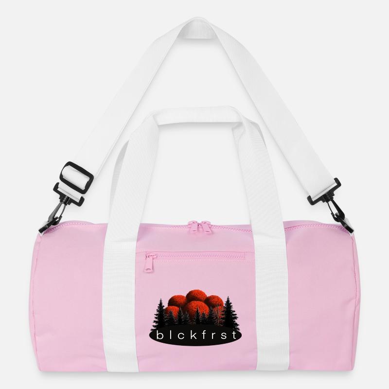 blckfrst clear - Recycelte Duffel Bag - Rosa/Weiß