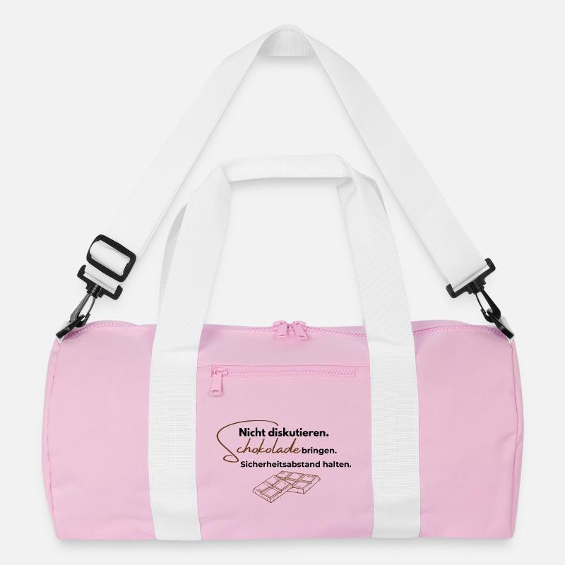 Nicht diskutieren. Schokolade bringen. Recycelte Duffel Bag