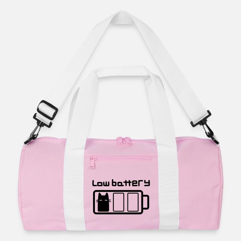 Low battery cat Recycled Duffel Bag