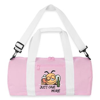 Juste un de plus - Sac de sport recyclé - rose/blanc - Devant