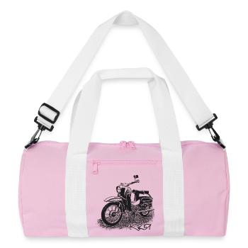 SIMSON Schwalbe KR51 - Recycelte Duffel Bag - Rosa/Weiß - Vorne