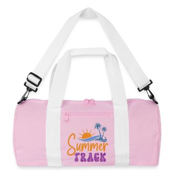 Summer Track - Recycled Duffel Bag - pink/white - Front
