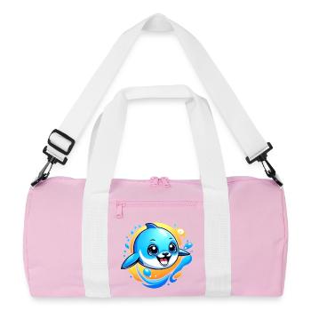 Grand dauphin phoque Mer des dauphins - Sac de sport recyclé - rose/blanc - Devant