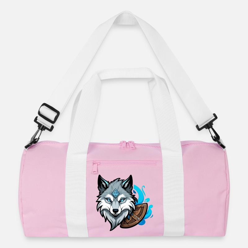 Viking Wolf Head Recycelte Duffel Bag