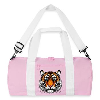 Tiger - Recycled Duffel Bag - pink/white - Front