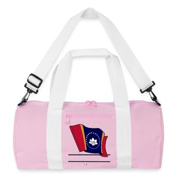 Drapeau Mississippi bannière de texte - Sac de sport recyclé - rose/blanc - Devant