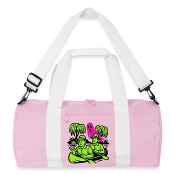 Ghost in the jungle - Recycled Duffel Bag - pink/white - Front