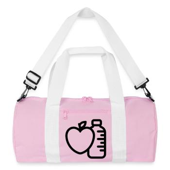 Mode de Vie Sain - Sac de sport recyclé - rose/blanc - Devant