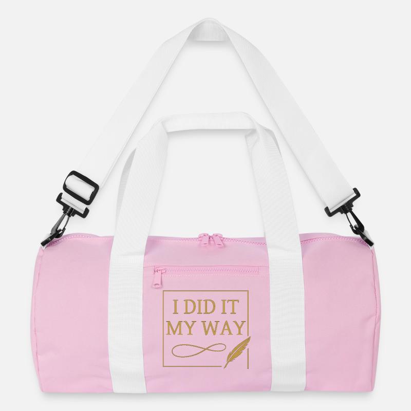 I Did It My Way – Elegant Quote Design ✨🖋️ Recycelte Duffel Bag