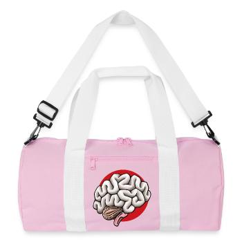 Gehirn Hirn Brain - Recycled Duffel Bag - pink/white - Front