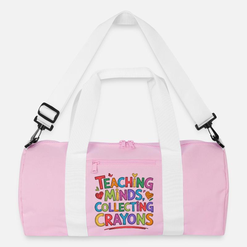 Elementary Teacher Teaching Minds Primary Teacher - Recycelte Duffel Bag - Rosa/Weiß