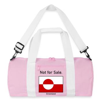 Not for Sale - Greenland Grönland Flagge Flag - Recycelte Duffel Bag - Rosa/Weiß - Vorne