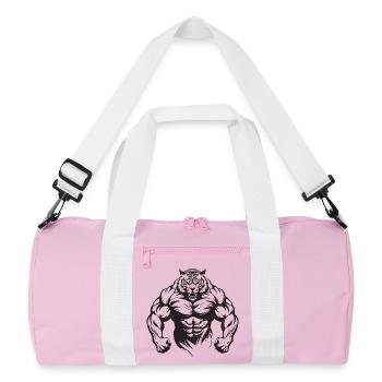 Culturisme Tiger - Sac de sport recyclé - rose/blanc - Devant
