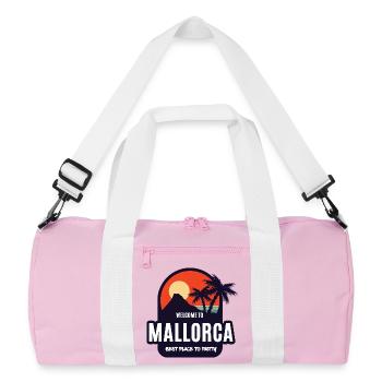 Welcome to Mallorca Party Sunset - Recycled Duffel Bag - pink/white - Front