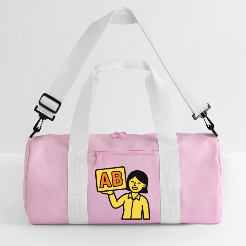 Teacher Elementary School ABC Vector Recycled Duffel Bag