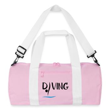 High diving - Recycled Duffel Bag - pink/white - Front
